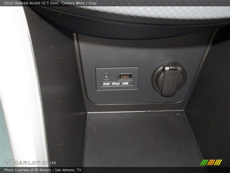 Century White / Gray 2013 Hyundai Accent GS 5 Door