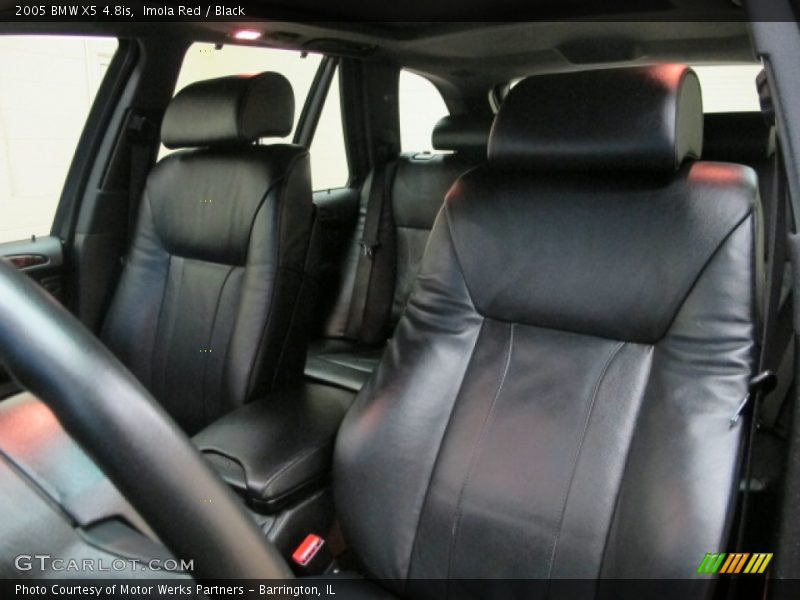 Imola Red / Black 2005 BMW X5 4.8is