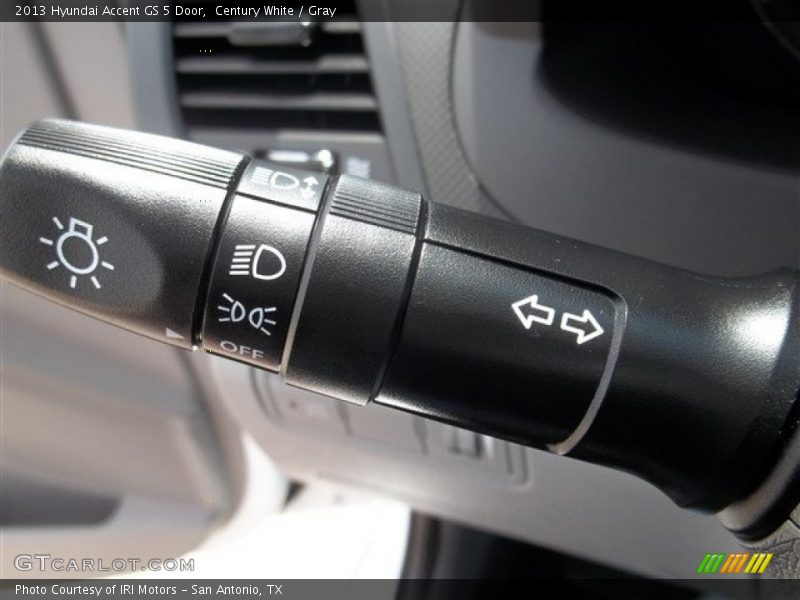 Century White / Gray 2013 Hyundai Accent GS 5 Door
