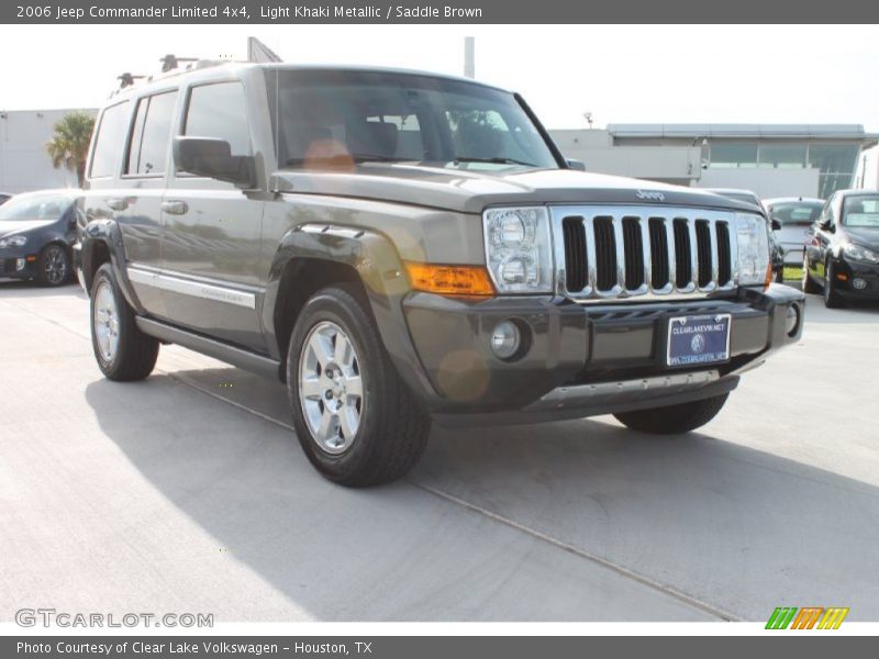 Light Khaki Metallic / Saddle Brown 2006 Jeep Commander Limited 4x4