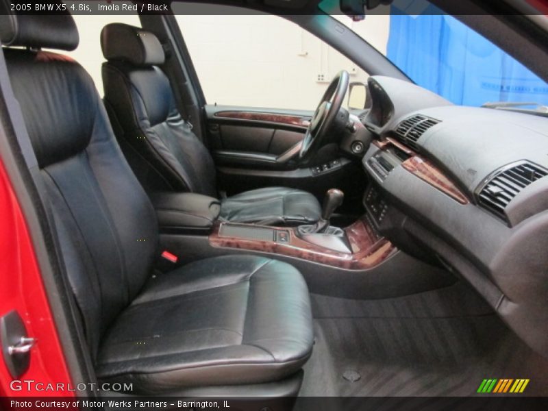 Imola Red / Black 2005 BMW X5 4.8is