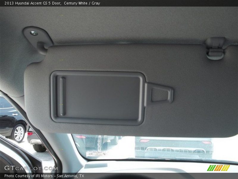 Century White / Gray 2013 Hyundai Accent GS 5 Door