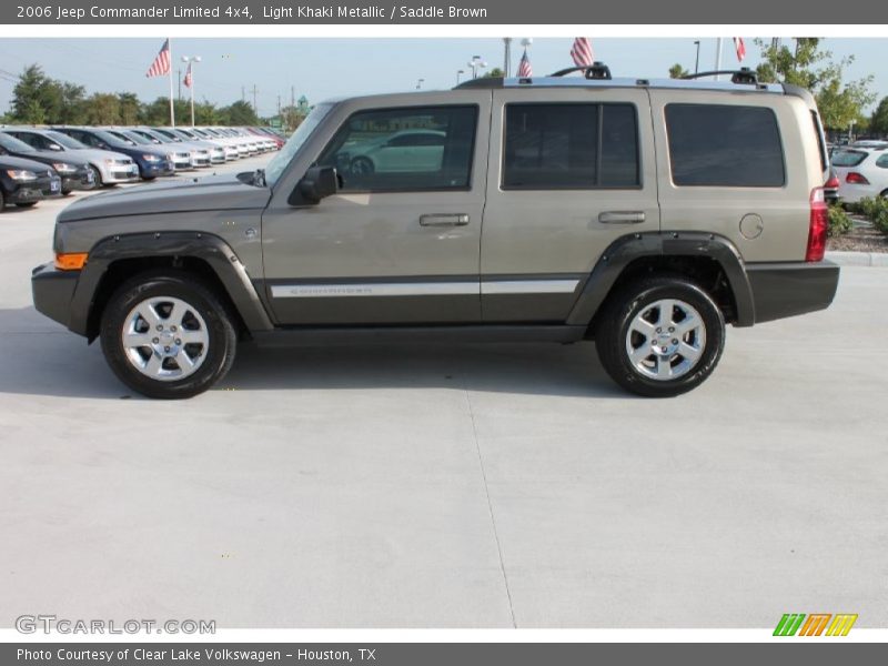 Light Khaki Metallic / Saddle Brown 2006 Jeep Commander Limited 4x4