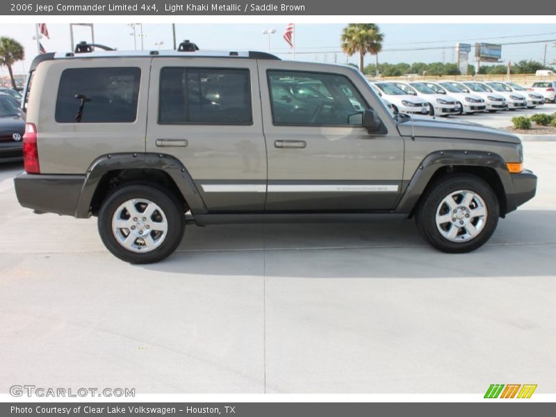Light Khaki Metallic / Saddle Brown 2006 Jeep Commander Limited 4x4