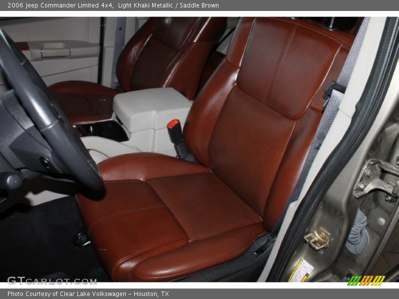 Light Khaki Metallic / Saddle Brown 2006 Jeep Commander Limited 4x4