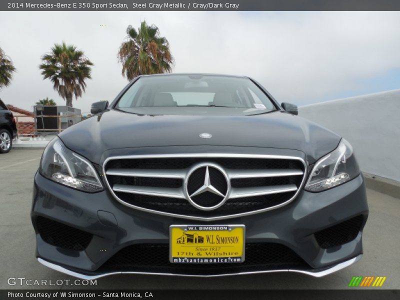 Steel Gray Metallic / Gray/Dark Gray 2014 Mercedes-Benz E 350 Sport Sedan