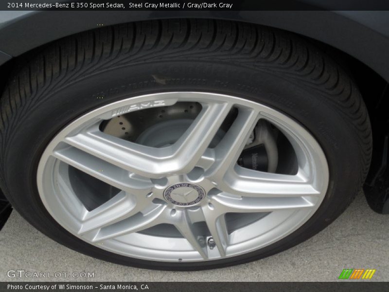 Steel Gray Metallic / Gray/Dark Gray 2014 Mercedes-Benz E 350 Sport Sedan