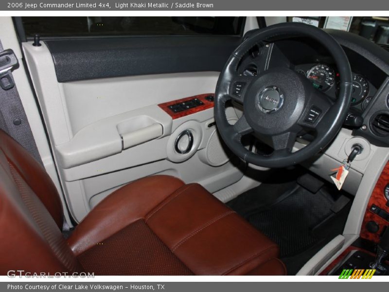 Light Khaki Metallic / Saddle Brown 2006 Jeep Commander Limited 4x4