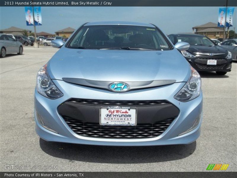 Blue Sky Metallic / Gray 2013 Hyundai Sonata Hybrid Limited