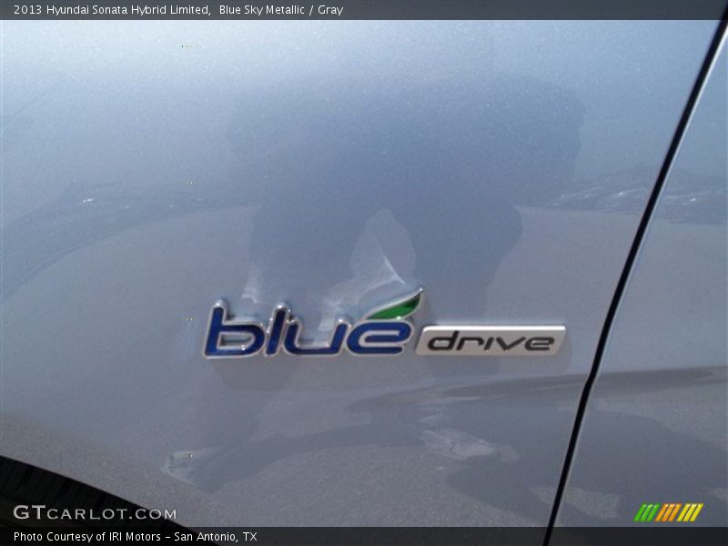 Blue Sky Metallic / Gray 2013 Hyundai Sonata Hybrid Limited