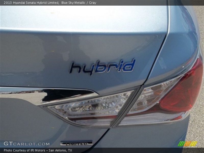 Blue Sky Metallic / Gray 2013 Hyundai Sonata Hybrid Limited