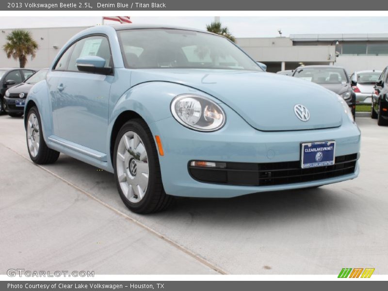 Denim Blue / Titan Black 2013 Volkswagen Beetle 2.5L