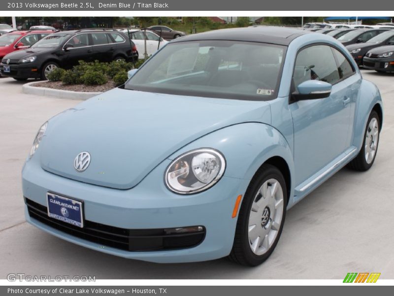 Denim Blue / Titan Black 2013 Volkswagen Beetle 2.5L