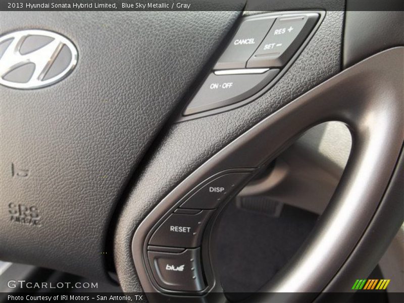 Blue Sky Metallic / Gray 2013 Hyundai Sonata Hybrid Limited