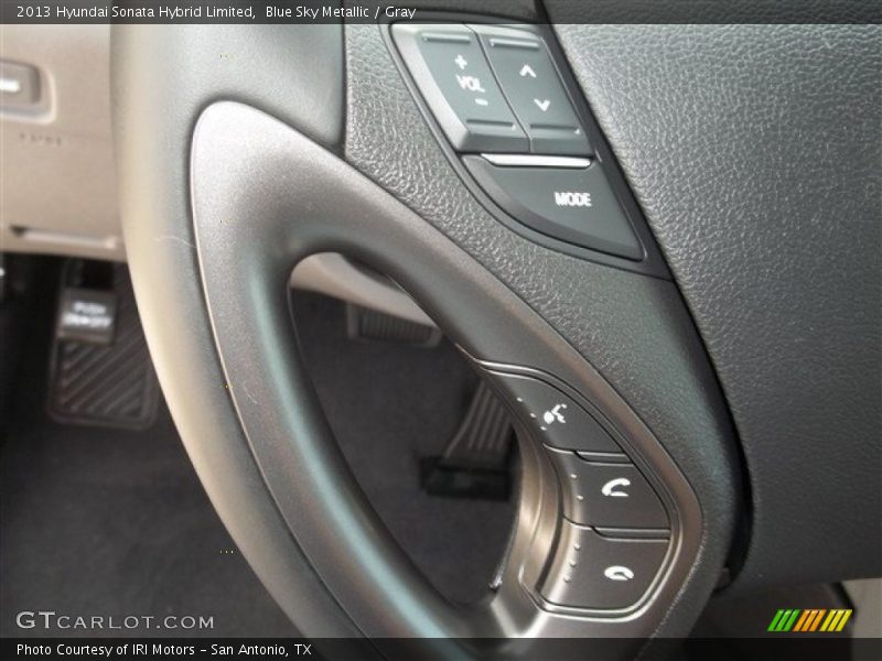 Blue Sky Metallic / Gray 2013 Hyundai Sonata Hybrid Limited