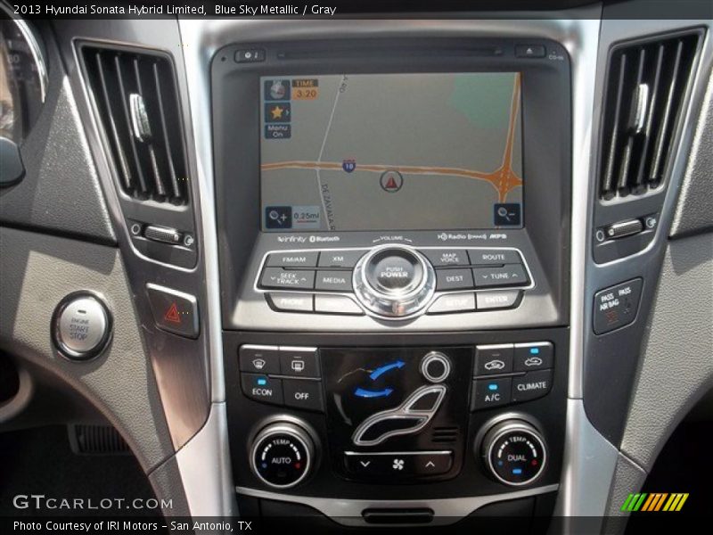 Blue Sky Metallic / Gray 2013 Hyundai Sonata Hybrid Limited
