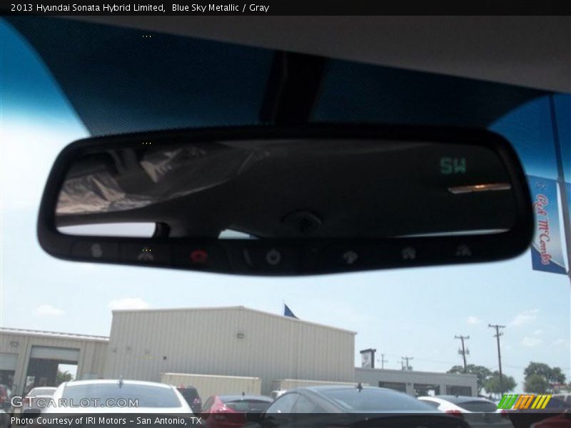 Blue Sky Metallic / Gray 2013 Hyundai Sonata Hybrid Limited