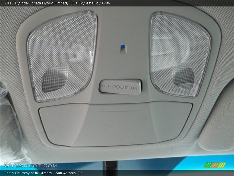 Blue Sky Metallic / Gray 2013 Hyundai Sonata Hybrid Limited