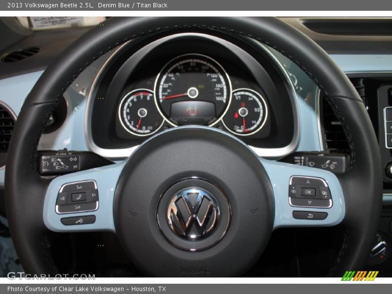 Denim Blue / Titan Black 2013 Volkswagen Beetle 2.5L