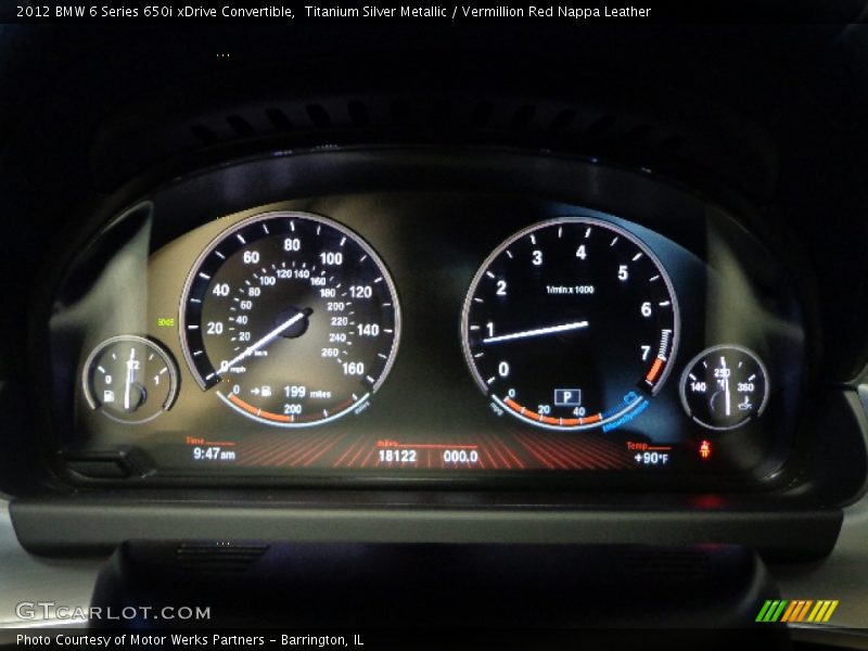  2012 6 Series 650i xDrive Convertible 650i xDrive Convertible Gauges