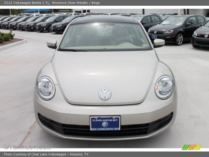 Moonrock Silver Metallic / Beige 2013 Volkswagen Beetle 2.5L