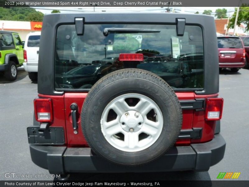 Deep Cherry Red Crystal Pearl / Black 2012 Jeep Wrangler Unlimited Sport 4x4 Right Hand Drive