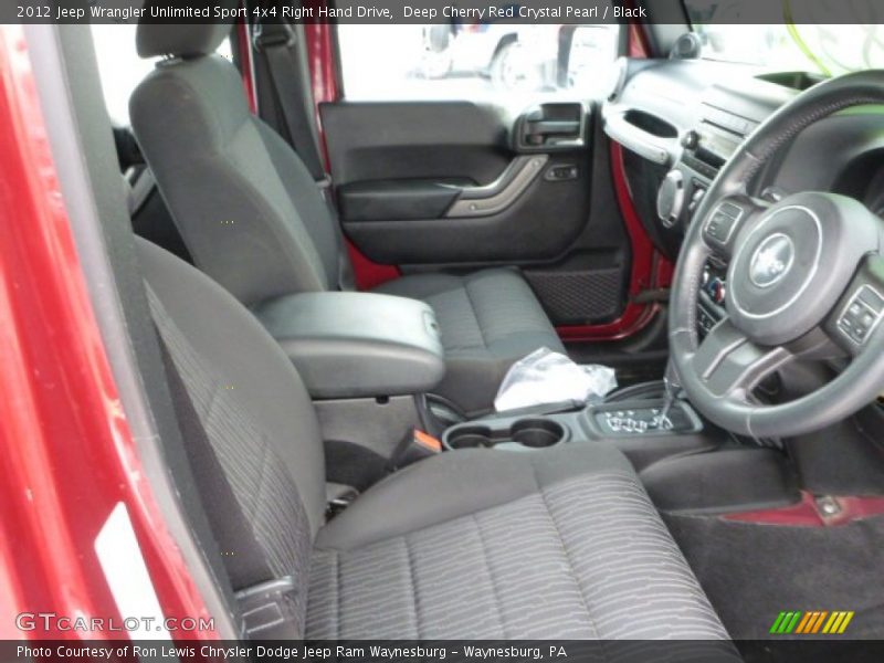 Deep Cherry Red Crystal Pearl / Black 2012 Jeep Wrangler Unlimited Sport 4x4 Right Hand Drive