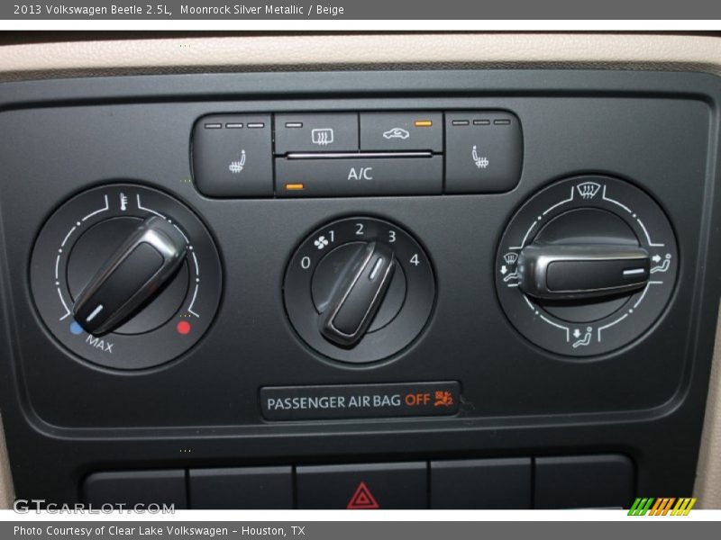 Controls of 2013 Beetle 2.5L