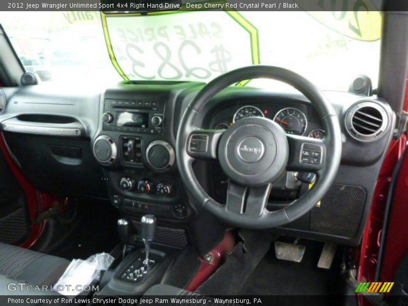 Dashboard of 2012 Wrangler Unlimited Sport 4x4 Right Hand Drive