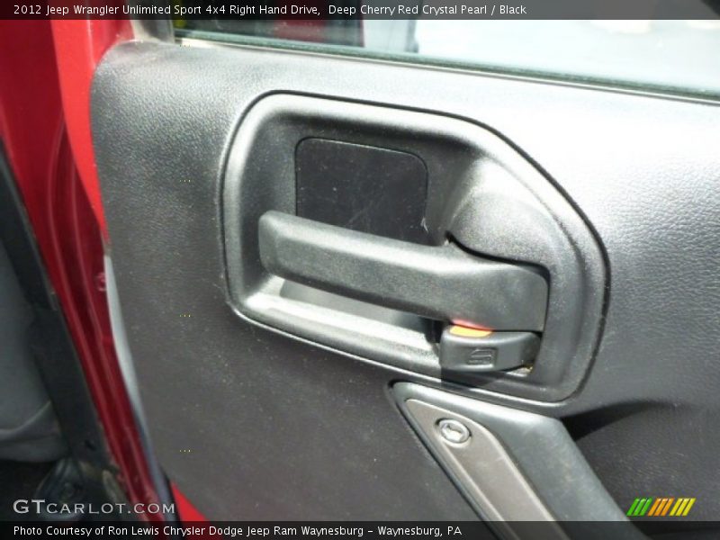 Deep Cherry Red Crystal Pearl / Black 2012 Jeep Wrangler Unlimited Sport 4x4 Right Hand Drive