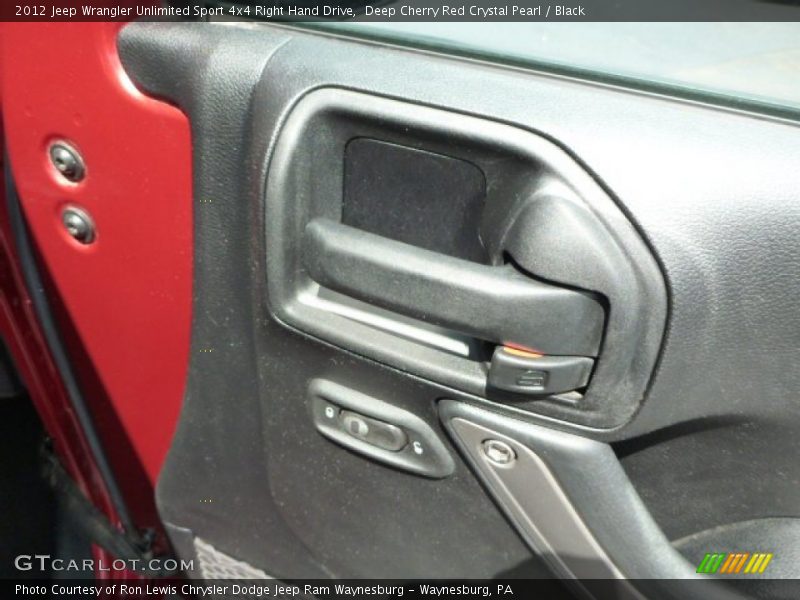 Deep Cherry Red Crystal Pearl / Black 2012 Jeep Wrangler Unlimited Sport 4x4 Right Hand Drive