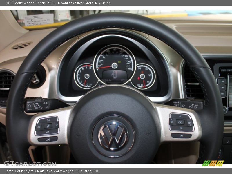 Moonrock Silver Metallic / Beige 2013 Volkswagen Beetle 2.5L