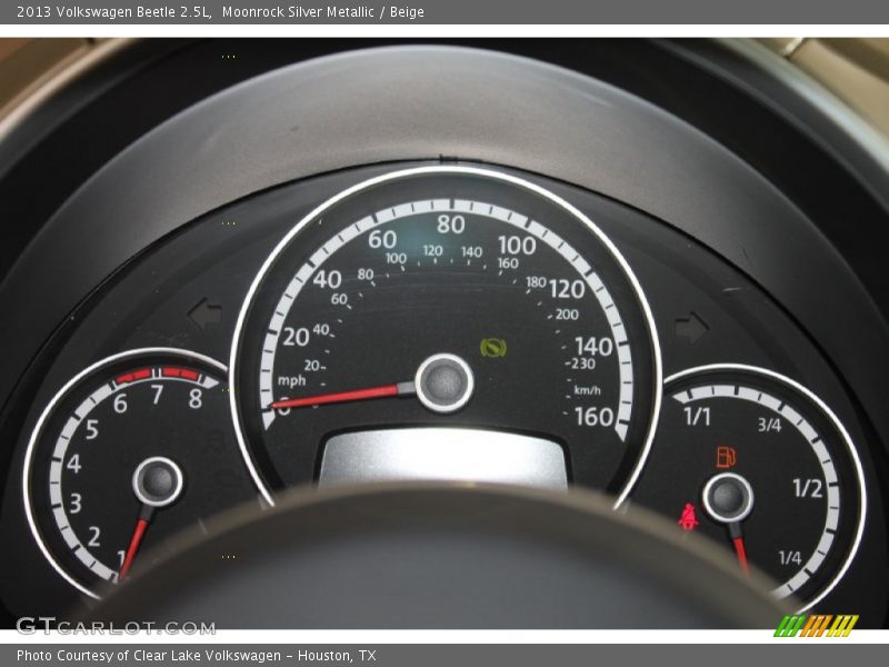Moonrock Silver Metallic / Beige 2013 Volkswagen Beetle 2.5L