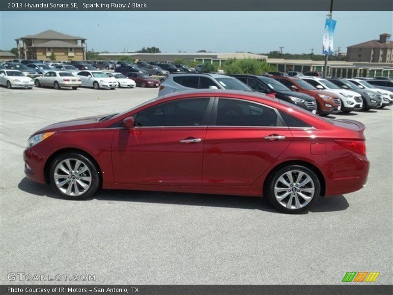 Sparkling Ruby / Black 2013 Hyundai Sonata SE