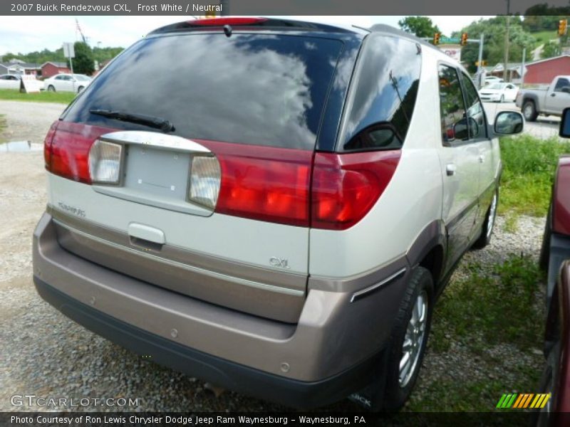 Frost White / Neutral 2007 Buick Rendezvous CXL