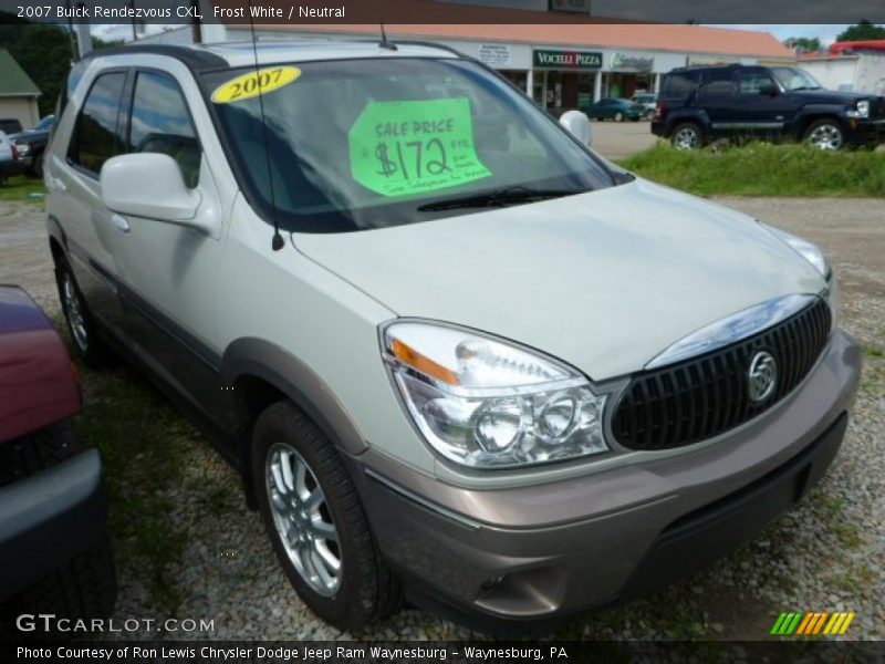 Frost White / Neutral 2007 Buick Rendezvous CXL