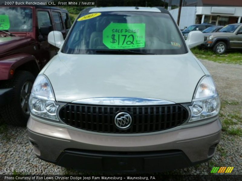Frost White / Neutral 2007 Buick Rendezvous CXL