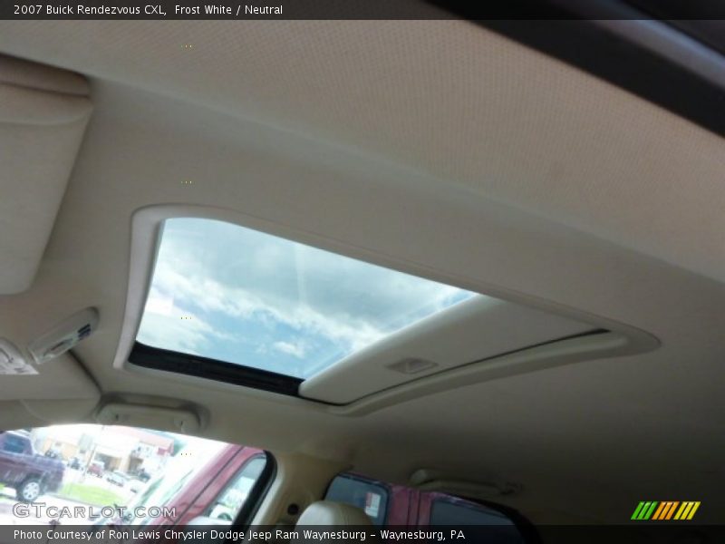 Frost White / Neutral 2007 Buick Rendezvous CXL