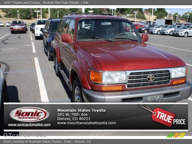 Medium Red Pearl Metallic / Oak 1997 Toyota Land Cruiser