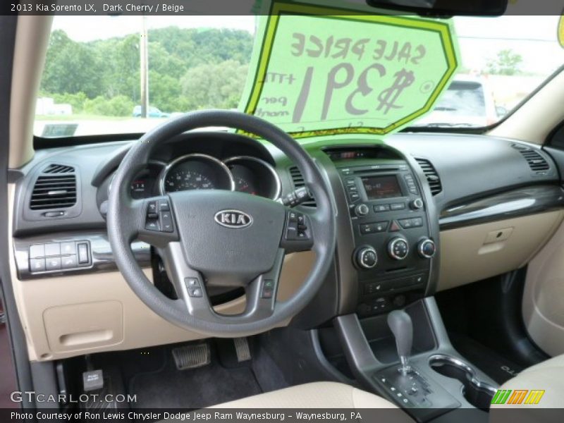Dark Cherry / Beige 2013 Kia Sorento LX