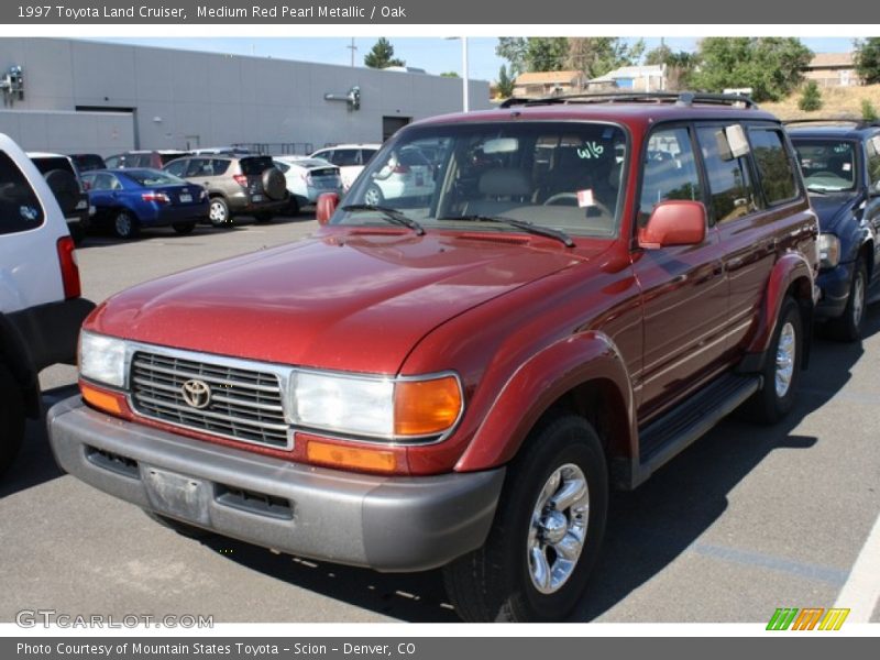 Medium Red Pearl Metallic / Oak 1997 Toyota Land Cruiser
