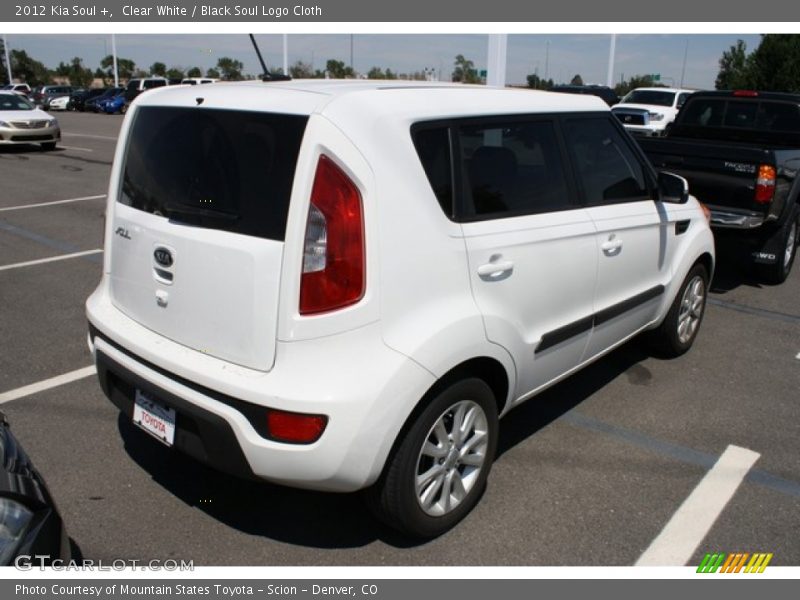 Clear White / Black Soul Logo Cloth 2012 Kia Soul +