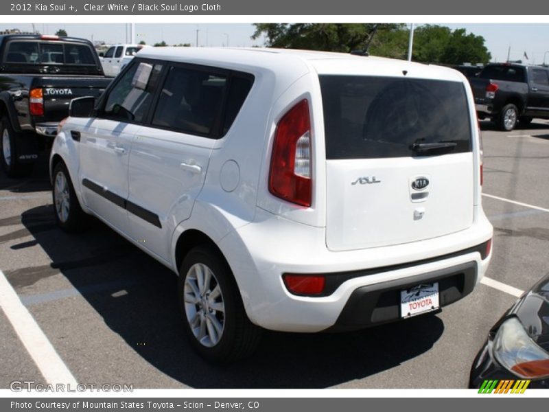 Clear White / Black Soul Logo Cloth 2012 Kia Soul +