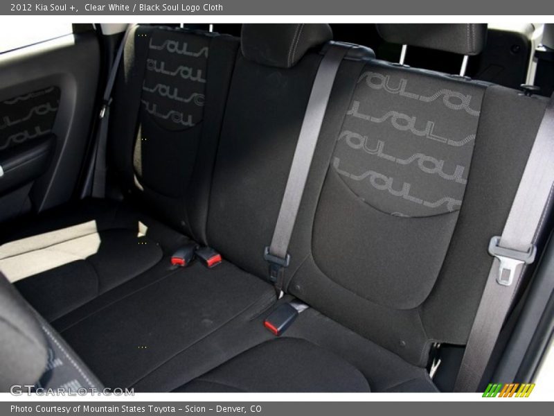 Clear White / Black Soul Logo Cloth 2012 Kia Soul +