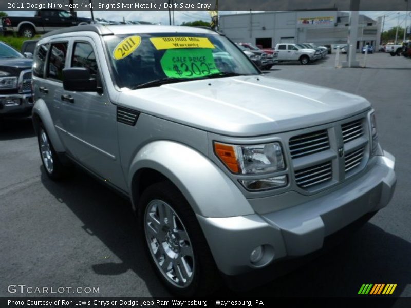 Bright Silver Metallic / Dark Slate Gray 2011 Dodge Nitro Heat 4x4