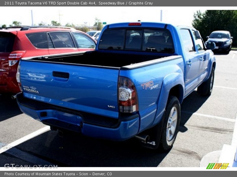 Speedway Blue / Graphite Gray 2011 Toyota Tacoma V6 TRD Sport Double Cab 4x4