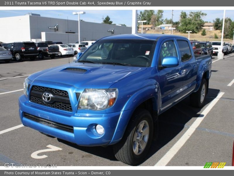 Speedway Blue / Graphite Gray 2011 Toyota Tacoma V6 TRD Sport Double Cab 4x4