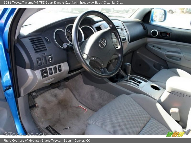 Speedway Blue / Graphite Gray 2011 Toyota Tacoma V6 TRD Sport Double Cab 4x4