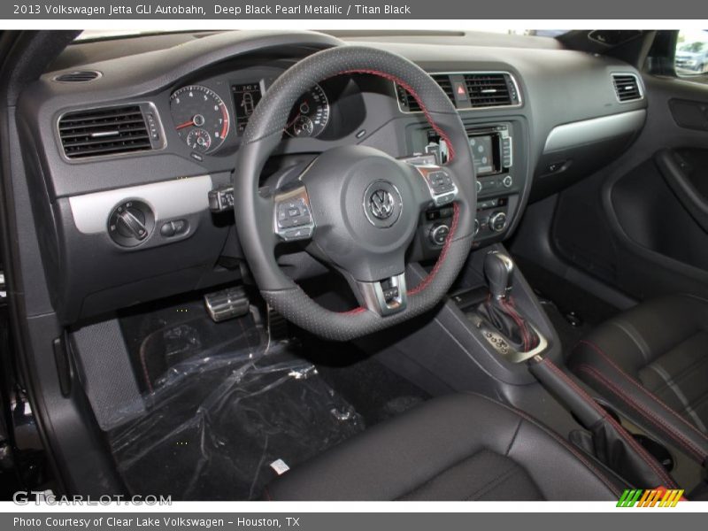 Deep Black Pearl Metallic / Titan Black 2013 Volkswagen Jetta GLI Autobahn