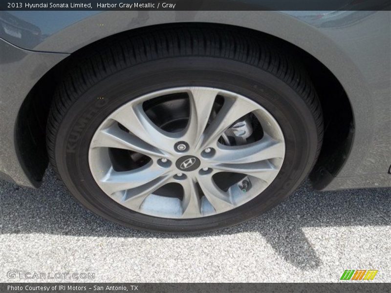 Harbor Gray Metallic / Gray 2013 Hyundai Sonata Limited